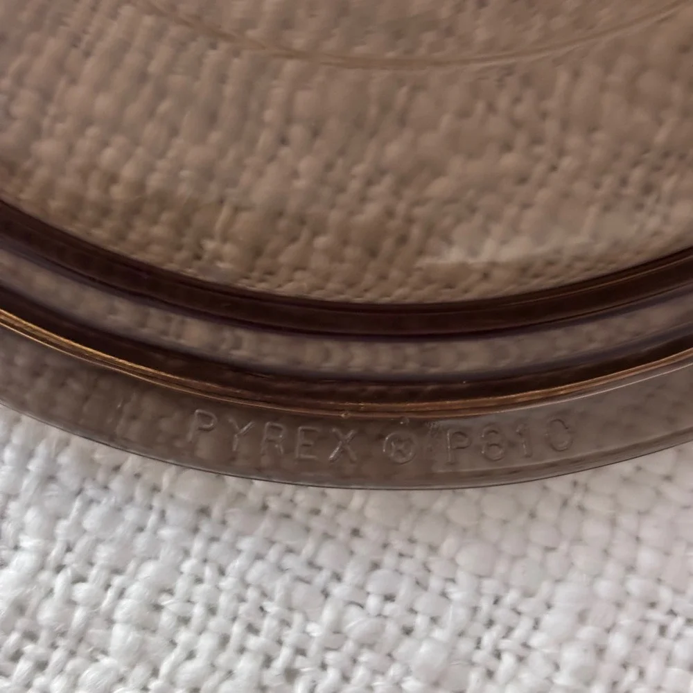 Pyrex Visions Amber Brown Glass Replacement Lid P-81-C Round Cover